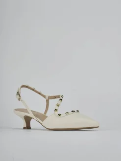 Slingback tacco 4cm pelle Donna Slingback