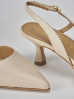 New Slingback tacco 5cm pelle Donna Slingback