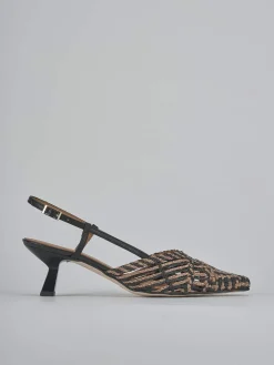 New Slingback tacco 5cm pelle Donna Slingback