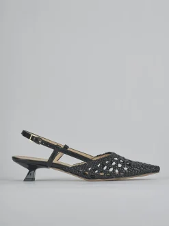 Clearance Slingback tacco 4cm pelle Donna Slingback