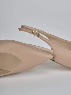 New Slingback tacco 5cm pelle Donna Slingback