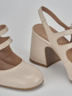 Sale Slingback tacco 5cm pelle Donna Slingback