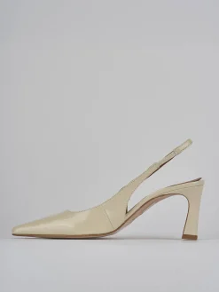 Clearance Slingback tacco 6cm pelle Donna Slingback