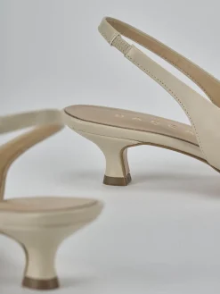 Clearance Slingback tacco 4cm pelle Donna Slingback