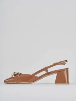 Sale Slingback tacco 6cm pelle testa Donna Slingback