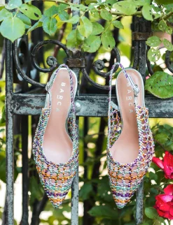 New Slingback tacco 6cm pelle Donna Slingback