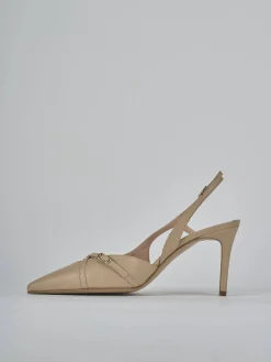 New Slingback tacco 7cm pelle Donna Slingback