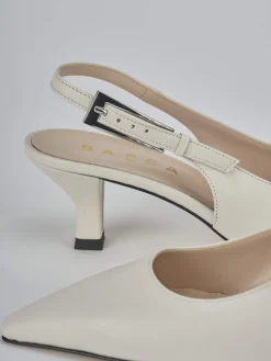 New Slingback tacco 6cm pelle Donna Slingback