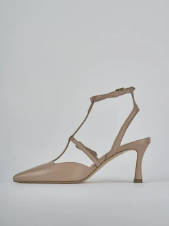 Online Slingback tacco 8cm pelle Donna Slingback