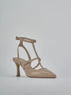 Online Slingback tacco 8cm pelle Donna Slingback