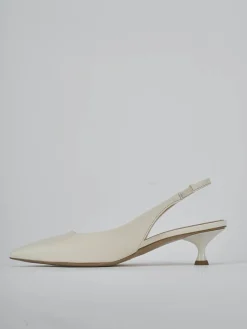Discount Slingback tacco 4cm pelle Donna Slingback