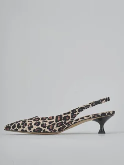 Hot Slingback tacco 4cm pelle Donna Slingback