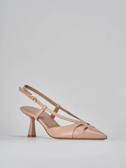 Online Slingback tacco 7cm pelle Donna Slingback