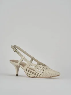 New Slingback tacco 5cm pelle Donna Slingback