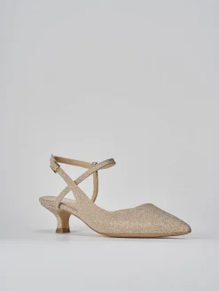 Discount Slingback tacco 4cm pelle Donna Slingback