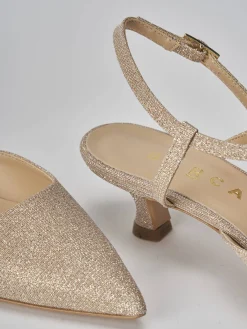 Discount Slingback tacco 4cm pelle Donna Slingback