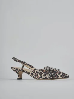 Outlet Slingback tacco 4cm pelle Donna Slingback