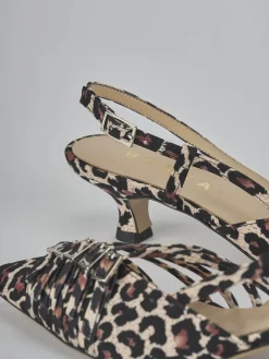 Outlet Slingback tacco 4cm pelle Donna Slingback