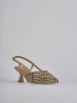 Outlet Slingback tacco 5cm pelle Donna Slingback