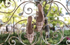 New Slingback tacco 7cm pelle Donna Slingback