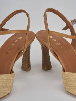 Clearance Slingback tacco 8cm pelle Donna Slingback