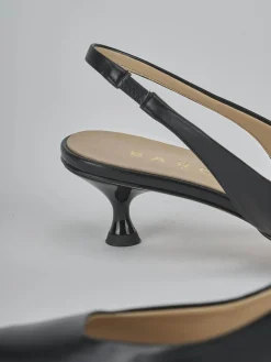 Sale Slingback tacco 4cm pelle Donna Slingback