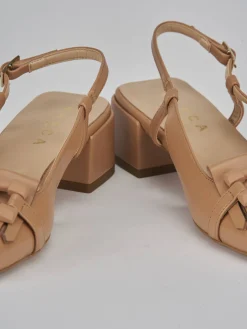 Online Slingback tacco 4cm pelle Donna Slingback