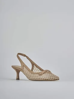 Online Slingback tacco 5cm pelle Donna Slingback