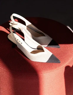 Sale Slingback tacco 5cm pelle Donna Slingback