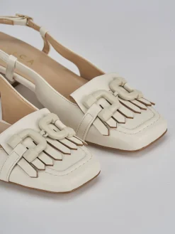 New Slingback tacco 4cm pelle Donna Slingback