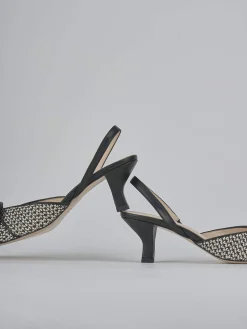 New Slingback tacco 6cm pelle Donna Slingback