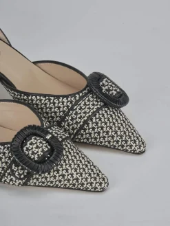 New Slingback tacco 6cm pelle Donna Slingback