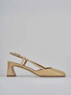 Online Slingback tacco 5cm pelle Donna Slingback