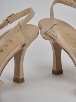 Discount Slingback tacco 7cm pelle Donna Slingback