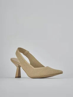 Hot Slingback tacco 7cm pelle Donna Slingback