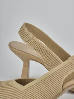 Hot Slingback tacco 7cm pelle Donna Slingback