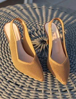 Hot Slingback tacco 7cm pelle Donna Slingback