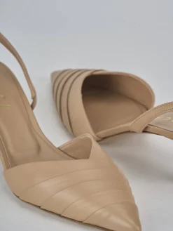 Discount Slingback tacco 5cm pelle Donna Slingback