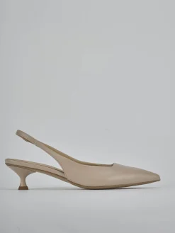 Hot Slingback tacco 4cm pelle Donna Slingback