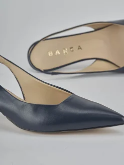 Outlet Slingback tacco 4cm pelle Donna Slingback