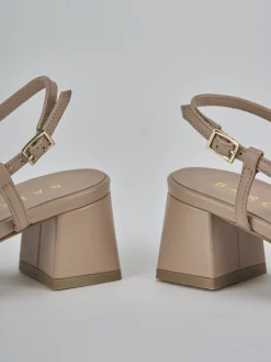 Discount Slingback tacco 5cm pelle Donna Slingback