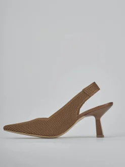 Slingback tacco 7cm pelle Donna Slingback