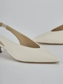 Slingback tacco 4cm pelle Donna Slingback
