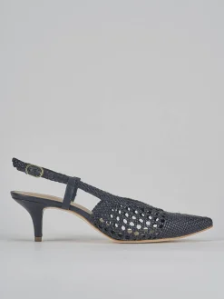 Clearance Slingback tacco 5cm pelle Donna Slingback