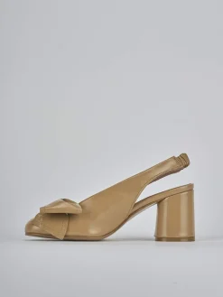 Outlet Slingback tacco 8cm pelle Donna Slingback