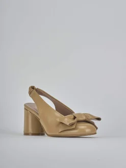 Outlet Slingback tacco 8cm pelle Donna Slingback