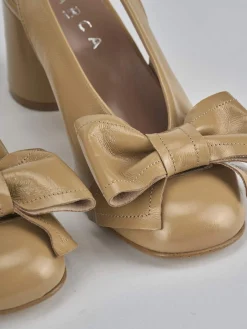 Outlet Slingback tacco 8cm pelle Donna Slingback