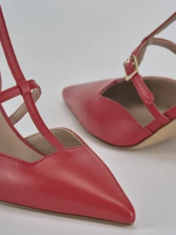 Clearance Slingback tacco 8cm pelle Donna Slingback