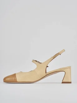 New Slingback tacco 5cm pelle Donna Slingback