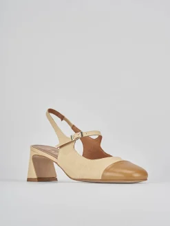 New Slingback tacco 5cm pelle Donna Slingback